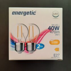 Energetic 40W LED pære - pakke med 2 stk.