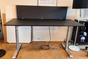 Kinnarps el hæve-/sænkebord str. 180x80cm. - Billede 2